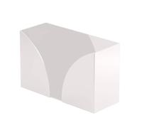 Sharplace Porta Tovaglioli Acrilico Dispenser Carta Portatovaglioli Verticale Organizzatore Tovaglioli Supporto Carta Resistente Alle Deformazioni Facile Da Pul, Bianco
