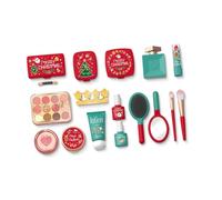 Sharplace Pretend Play Makeup Toy Confezione Gioco Trucco Bambina con Borsa Trasporto Pennello Specchio Set Pettine in Pp Robusto Dettagli Realistici ADA, 17 Pezzi