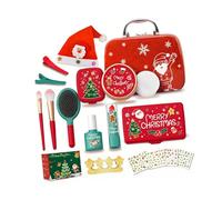 Sharplace Pretend Play Makeup Toy Confezione Gioco Trucco Bambina con Borsa Trasporto Pennello Specchio Set Pettine in Pp Robusto Dettagli Realistici ADA, 18 Pollici