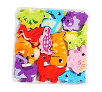 Sharplace Puzzle in Legno, Giocattolo Elegante per Sviluppare Le capacità Motorie, Arredamento per La Casa, Tema dei Dinosauri