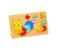 Sharplace Puzzle Numerici, Puzzle di Animali, Giocattoli per Bambini di 3 Anni, per Lo Sviluppo della Motricità Fine, per Bambini E Bambine in età Pr, Bruco