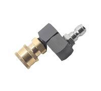 Sharplace Raccordo Girevole per idropulitrice, Adattatore per idropulitrice per impieghi gravosi da 1/4" a connessione Rapida, Testa di Rame Nero