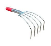 Sharplace Rastrello da Giardino, Coltivatore Leggero per Dissodare Il Terreno, Attrezzo da Giardinaggio per Lavori in Spiaggia, Prato E Cortile, 5 Denti