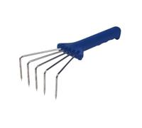 Sharplace Rastrello da Giardino con Artigli, Compatto con Comoda Impugnatura, Attrezzo da Giardinaggio, Coltivatore per Allentare Il Terreno, Diserbare E Pianta, Blu