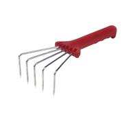 Sharplace Rastrello da Giardino con Artigli, Compatto con Comoda Impugnatura, Attrezzo da Giardinaggio, Coltivatore per Allentare Il Terreno, Diserbare E Pianta, Rosso