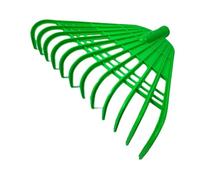 Sharplace Rastrello per Foglie da Giardino a 12 Denti, Facile da Installare, per Rimuovere dai Patii, Cadute E per Il Giardinaggio Agricolo, Verde