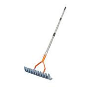 Sharplace Rastrello per Prato per Staccare, Pulizia del Terreno, Strumento per La Cura del Prato, Rastrello Scarificatore per Giardino, Asta da 1.3 M