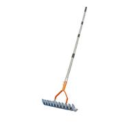 Sharplace Rastrello per Prato per Staccare, Pulizia del Terreno, Strumento per La Cura del Prato, Rastrello Scarificatore per Giardino, Asta da 1.7 M