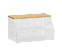 Sharplace Rete per coprire alimenti, per barbecue e picnic, protezione per piatti e ciotole, Bianco 52cmx31cmx27cm