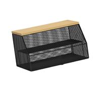 Sharplace Rete per coprire alimenti, per barbecue e picnic, protezione per piatti e ciotole, Nero 52cmx31cmx27cm