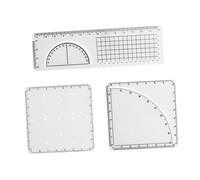 Sharplace Righello Geometrico, Modelli Da Disegno, Modelli di Misurazione, Funzioni Matematiche, Righello per Architettura, Falegnameria, Pittura Ed Edilizia, per La Classe 7