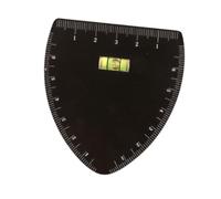 Sharplace Righello per stencil per sopracciglia con guida per arco, riutilizzabile, per donna, strumento professionale da viaggio per modellare, V Shape