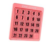 Sharplace Rompicapo, Puzzle Digitali, Giocattoli, Puzzle a Scorrimento Numerico per Esercitarsi nei Giochi di Abbinamento, Rosa 24 cubi