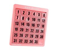 Sharplace Rompicapo, Puzzle Digitali, Giocattoli, Puzzle a Scorrimento Numerico per Esercitarsi nei Giochi di Abbinamento, Rosa 35 cubetti