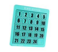 Sharplace Rompicapo, Puzzle Digitali, Giocattoli, Puzzle a Scorrimento Numerico per Esercitarsi nei Giochi di Abbinamento, 24 cubi Verdi