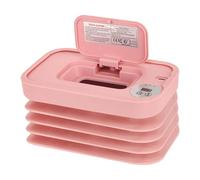 Sharplace Scalda salviette e dispenser di salviette umidificate, scalda per neonati USB portatile, macchina per umidificate, Rosa