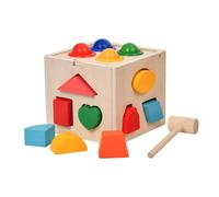 Sharplace Scatola di smistamento di forme e colori in legno, classico gioco educativo di abbinamento, giocattolo cognitivo per bambini piccoli.