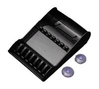 Sharplace Scatola Porta Forbici Da Parrucchiere con Slot per L'installazione Gratuita per Barbieri, 5,5x8 Pollici, Posizionamento Sicuro con Ventosa, Nero