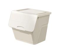 Sharplace Scatola Portagiochi Contenitore per Bambini Baule Organizzatore Mobiletto di Stoccaggio Cesta per Peluche con Accesso Frontale Adatto per Ragazzi E Ra, Beige, Taglia unica bambino