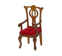 Sharplace Sedia in legno di bambola 1/12 in scala decorativa in miniatura pretendente giocattolo regalo di compleanno giocattolo, Sedia Singola