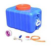 Sharplace Serbatoio d'Acqua Riutilizzabile con Rubinetto e Tubo, Secchio di stoccaggio per Esterni, Blu 27.5 kg