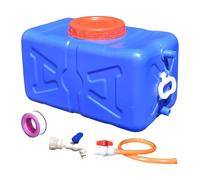 Sharplace Serbatoio d'Acqua Riutilizzabile con Rubinetto E Tubo, Tanica per Acqua in Pp, Contenitori d'Acqua da Campeggio, Secchio di Stoccaggio per Escursionismo, Pesca, Zaino in Spalla, Blu 30kg