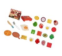 Sharplace Set da Gioco per Pizza in Legno, Giocattolo Educativo per La Scuola