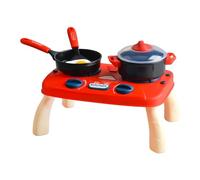 Sharplace Set di 19 Accessori Interattivi per La Cucina Giocattolo, con Pentole E Padelle, Cibo Giocattolo, Regalo Educativo, Rosa, Taglia unica