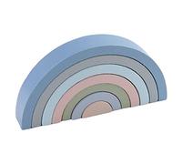 Sharplace Set di 7 Mattoncini Impilabili Arcobaleno, per Bambini Piccoli, per Imparare Le Forme.,