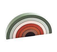 Sharplace Set di 7 Mattoncini Impilabili Arcobaleno, per Bambini Piccoli, per Imparare Le Forme, Verde