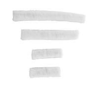 Sharplace Set di Copri-Naso per Capezza per Cavalli, Accessori per Equitazione, Protezione Imbottita in Morbida Peluche, Nasello, Accessori, Bianco