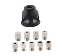 Sharplace Set di Dime di Centraggio Autocentranti con Boccole di Perforazione, Utensile di Punzonatura, Dime di Centraggio Utensile Da 2-10 Mm, Nero