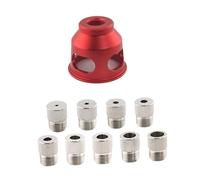 Sharplace Set di Dime di Centraggio Autocentranti con Boccole di Perforazione, Utensile di Punzonatura, Dime di Centraggio Utensile Da 2-10 Mm, Rosso