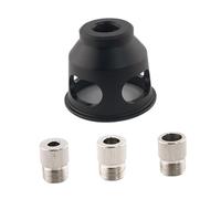 Sharplace Set di Dime di Centraggio Autocentranti Da 6/8/10 Mm con Boccole per Trapano, Perforatrice Verticale Portatile in Acciaio Inossidabile E Lega di, Nero
