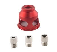 Sharplace Set di Dime di Centraggio Autocentranti Da 6/8/10 Mm con Boccole per Trapano, Perforatrice Verticale Portatile in Acciaio Inossidabile E Lega di, Rosso