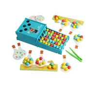 Sharplace Set di Giocattoli in Legno per Contare E Abbinare, Dai 3 Anni in Su, per L'apprendimento Della Coordinazione Occhio-mano