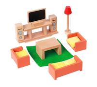 Sharplace Set di mobili per casa delle Bambole in Legno, Kit in Miniatura, Simulazione di Micro Paesaggio, Decorazione Classica, Regalo di Compleanno per, Soggiorno