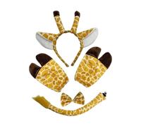 Sharplace Set di orecchie e coda da giraffa, cerchietto decorativo a forma di animale per spettacoli teatrali, Leggero