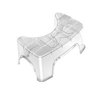 Sharplace Sgabello per WC, accessori per il bagno, sgabello per fare la cacca, poggiapiedi per WC adatto a tutti i WC, per bambini, adulti e anziani, Chiaro