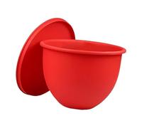 Sharplace Silicone Liner per Mixer Con Testa Inclinabile Da 5 Litri, Ciotola Con Coperchio per Sciogli Burro Nel Microonde, Tempera O Raffredda L'impasto Nel Congelatore, Rosso