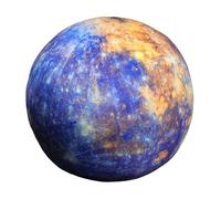 Sharplace Simulazione 3D Cuscino Imbottito Giocattolo educativo Modello di Peluche Peluche per Bambini, Mercurio