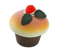 Sharplace Simulazione Torta Modello Dolce Finto Ornamentale Realistico PU Materiale Decorativo Adatta per Cucina Vetrine Negozio Eventi Festivi Esposizione Foto, Lampone Rosso