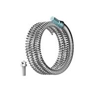 Sharplace Sonda Sturatubi Trivella per Scarichi Serpente Idraulico Disotturatore di Tubature Flessibile per Navigare Le Curve Adatto per Docce E Lavelli, Lunghezza 8m