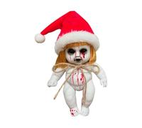 Sharplace Spaventosi Oggetti di Scena, Spaventosa Bambola di Halloween appesa con Corda, Decorazione del terrore, Giocattolo, Bambola stregata, Bambole, Bambina di Babbo Natale Piccola