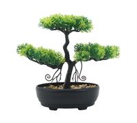 Sharplace Statua Artificiale di Albero Bonsai, Pianta Finta in Vaso, Ornamento Da Scrivania, Materiale PP, Aspetto Realistico, Adatto per Soggiorno,