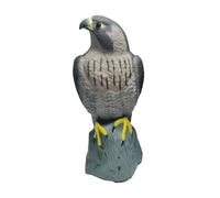 Sharplace Statua di Esca, spaventapasseri, protettore del Giardino, Scultura di Falco per Barche, Cortile, Occhi Neri