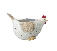 Sharplace Statua di Pollo, portavaso per Fiori, Contenitore per Piante, Vaso in Miniatura per Halloween, Natale, Fattoria, Balcone, scaffale
