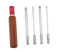 Sharplace Supporto per Maniglia E Punte per Cacciavite di 4 Dimensioni Punta Ergonomica PH2 PH0 6mm 3mm Impugnatura Comoda Maniglia Antiscivolo Multifunzionale