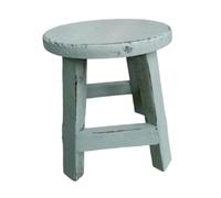 Sharplace Supporto per Piante in Legno, Supporto Decorativo Rustico Rotondo, Sgabello per Vaso di Fiori per Ufficio, Scrivania, Arredamento per La Casa, Blu