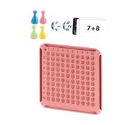 Sharplace Tabelle di Addizione con Blocchi, Gioco da Tavolo di Matematica, Sussidi Didattici, Gioco di Pensiero, Strumento di Apprendimento della Matematica, Rosa